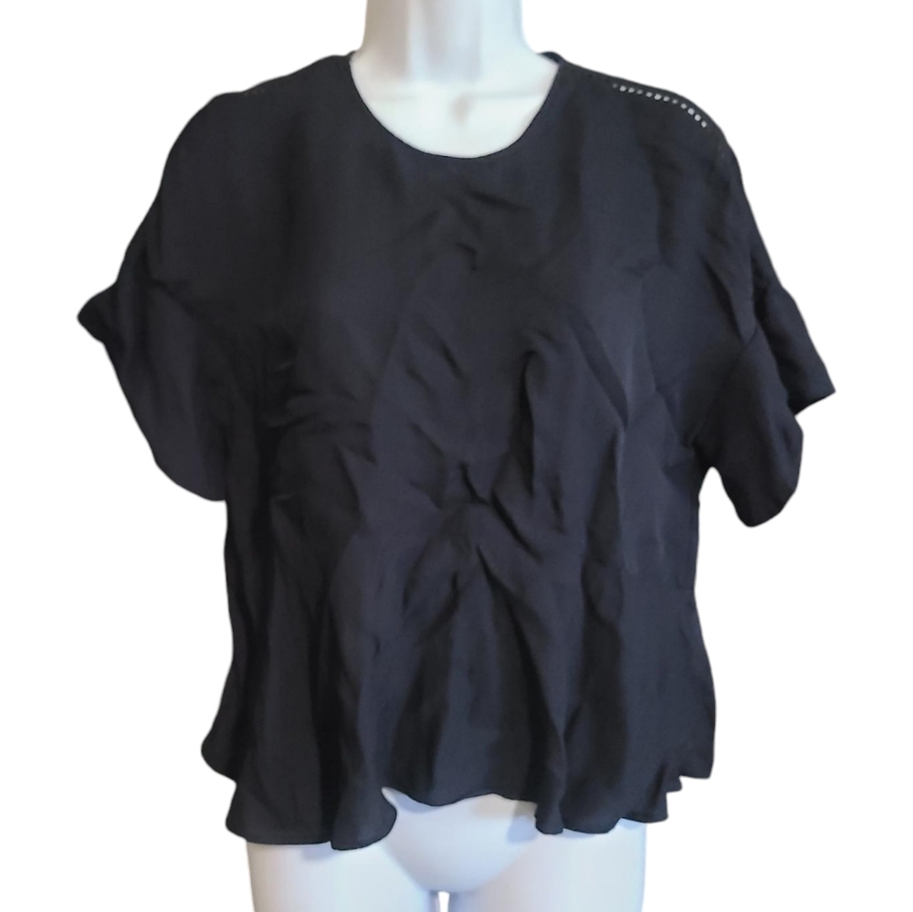 TOPSHOP black peplum top 2